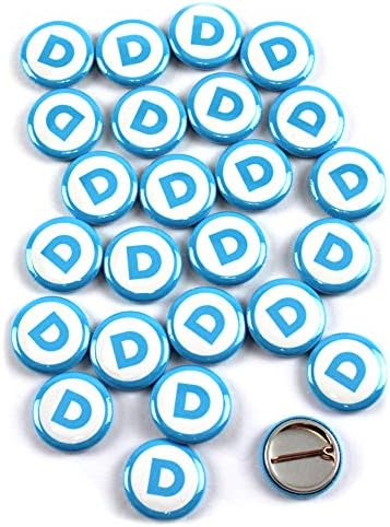 Newsom Takes Center Stage in Democratic Fight Against Trump with Bold Redistricting Push 17 Democrat Logo Pinback Buttons - 1 Inch Round - 25 Pack