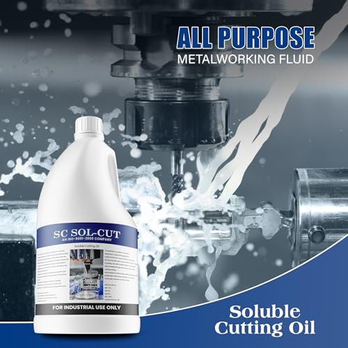 Image of Soluble Cutting Oil | Metal Working Fluid Advanced Metalworking Lubricant for Cutting and Grinding Machine (1L Bottle)