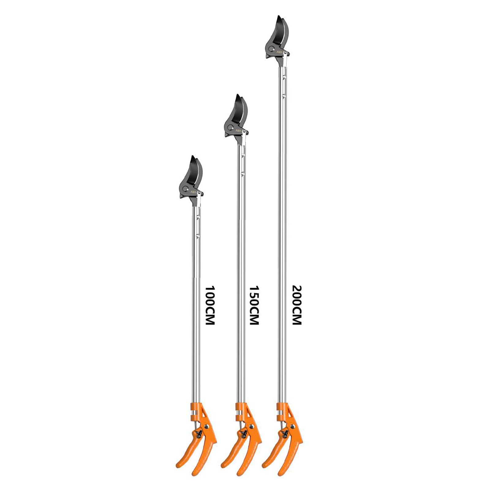 Gartenschere Mit Langem Stiel, Astschere Mit Schneide- Und Haltefunktion, 99–198 Cm Lange Säge, Gartenschere, Stangensäge, Zum Obstpflücken, Baumschnitt Und Ausputzen,1m/39.4in