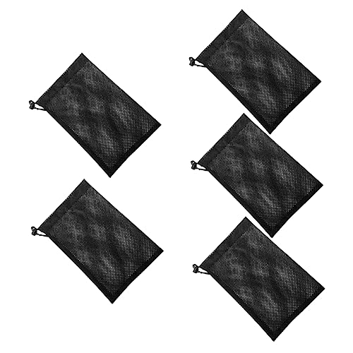 BESPORTBLE 5 Stück Golfballtaschen Netzbeutel Polyestermaterial Sportball Aufbewahrungstasche Mit Kordelzug Strapazierfähig Für Golf Tennis Baseball Outdoor