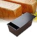 Moules à Pain De Mie avec Couvercle,Acier épais Huche à Pain avec Antiadhésif Couvercle Moule à Pâtisserie Moule à Gâteau Rectangulaire pour La Fabrication De Gâteau Et De Pain Grillé,Noir