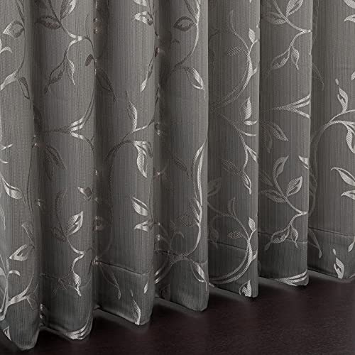 川島織物セルコン アッセル 1.5倍形態安定プリーツ ドレープカーテン 1枚 100×200cm DF1137S BR ブラウン