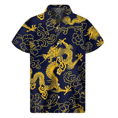 Chemise homme manches longues coton mélangé noir et or style tennis chic