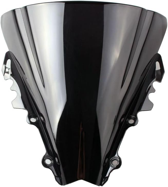 GZYF Black Motorcycle Windscreen Windshield for Yamaha YZF R6 2006 2007