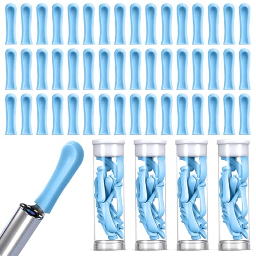 105 Stück Silikon-Ohrreiniger-Kopf für Ohrenschmalz Entferner, Ohrlöffel Zubehör Ear Wax Removal Otoskop, weiche Silikon-Reinigungskappe für Endoskop zur Ohrenschmalzentfernung Teenager Erwachsene