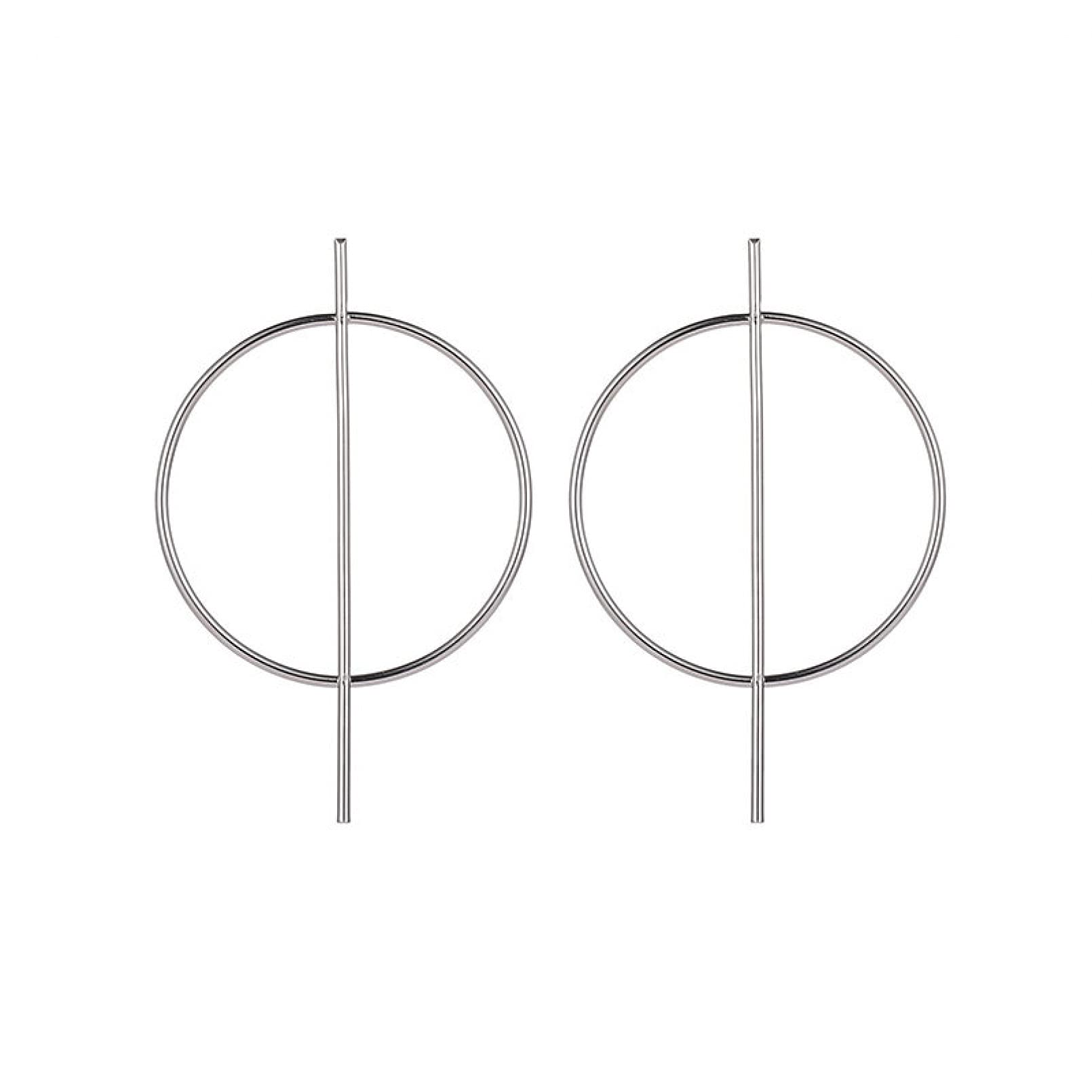 Boucles d'oreilles en argent géométriques d'une finition dorée unique