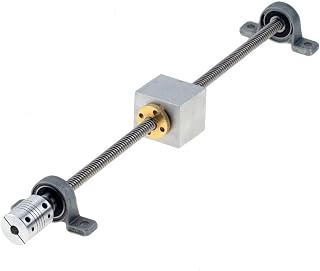 3D Printer T8 Lead Screw, 250 300 350 400 450 500 550 600 650 700 750800mm Nut Housing Linear Rail Set, 1PCS (Color : Lead 8mm KP Set, Size : 800mm)