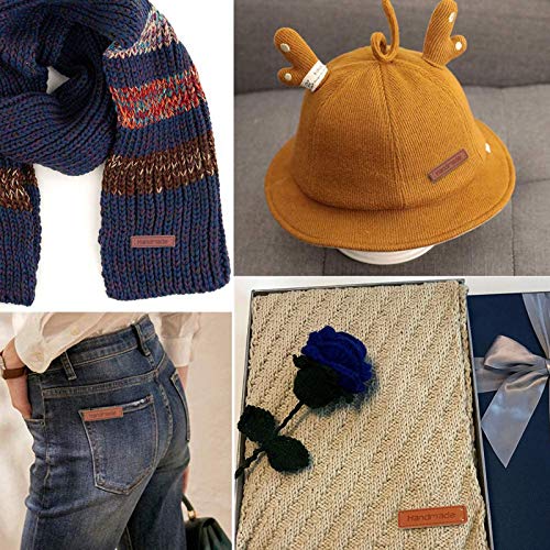 100 Stuks Leren Naai-etiketten Handgemaakte Lederen Labels Handgemaakte Kledinglabels Handgemaakte Naai-etiketten Leer… - Afbeelding 8