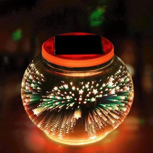 Luci da giardino a LED con sfera di vetro ad energia solare che cambiano colore, Luci da tavolo solari ricaricabili, Luci notturne solari impermeabili for esterni Lampade da giardino luminose for deco