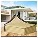 DYXJB Sonnensegel Rechteckig 90% Schattierungsrate Isolierung Und Kühlung Dauerhaft Sonnenschutzmarkise Im Freien für Garten, Pflanzen, Terrasse (Color : Beige, Size : 2x4m)