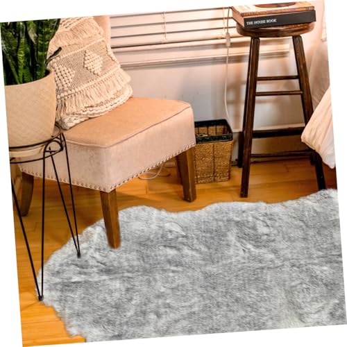 Tapis fausse peau de mouton poisson doux pour réchauffer le sol