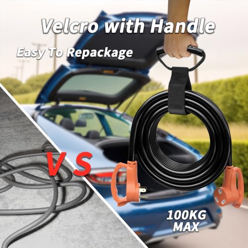 PlugSaf 100 FT 30 Amp RV Extension Cord Outdoor, 10AWG 125V 3125W STW by PlugSaf - Used condition - Image 5