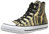 Cierre: cordones Converse Chuck Taylor All Star, Zapatillas de Estar por casa Mujer, Noir/Or 81, 36