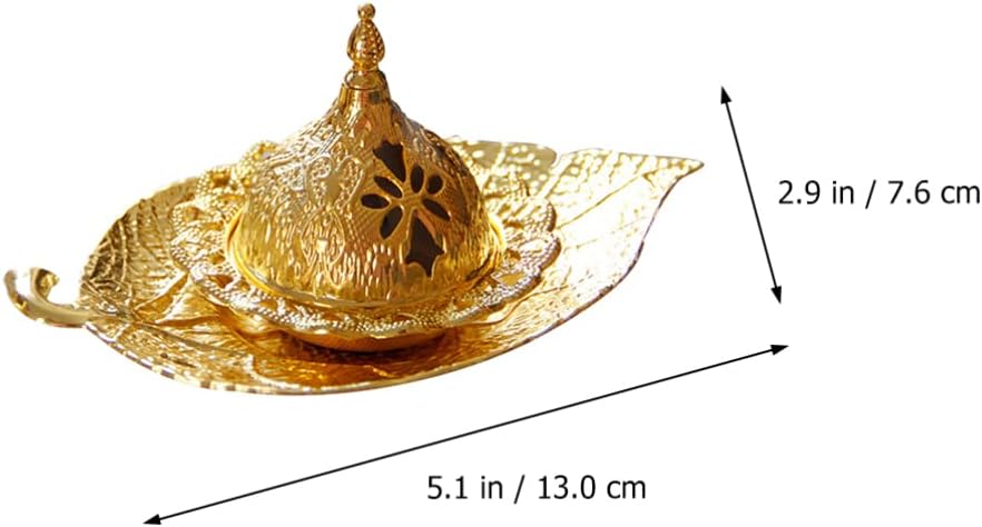 Abaodam Ramadan Incense Burner Tray Middle East Incense Holder Aromatherapy Tray Desktop Decoration for Home Office Meditation Yoga Bedroom Study 5.11 X 2.99 X 2.44 in
