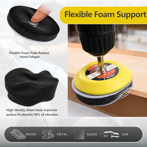 Image of 193 Pcs 3 Inch Sanding Discs, Headlight Restoration Polishing Kit