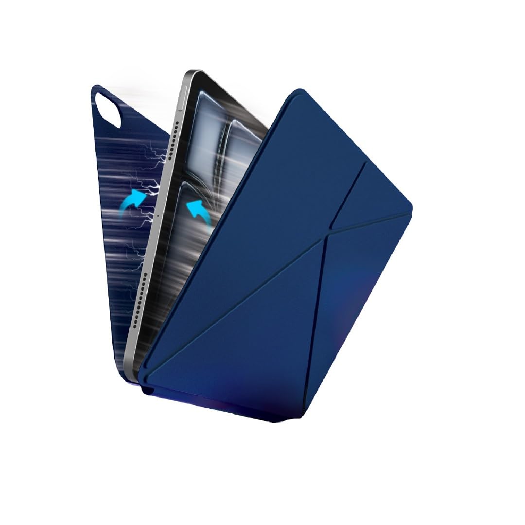 Neopack Skinny Case | iPad 10 Gen Cover & iPad A16 11th Generation Cover | Ultra Slim Design with Strong Magnetic Hold | Multiple Viewing Angles|Fiber Bord Construction (Blue)-image-38