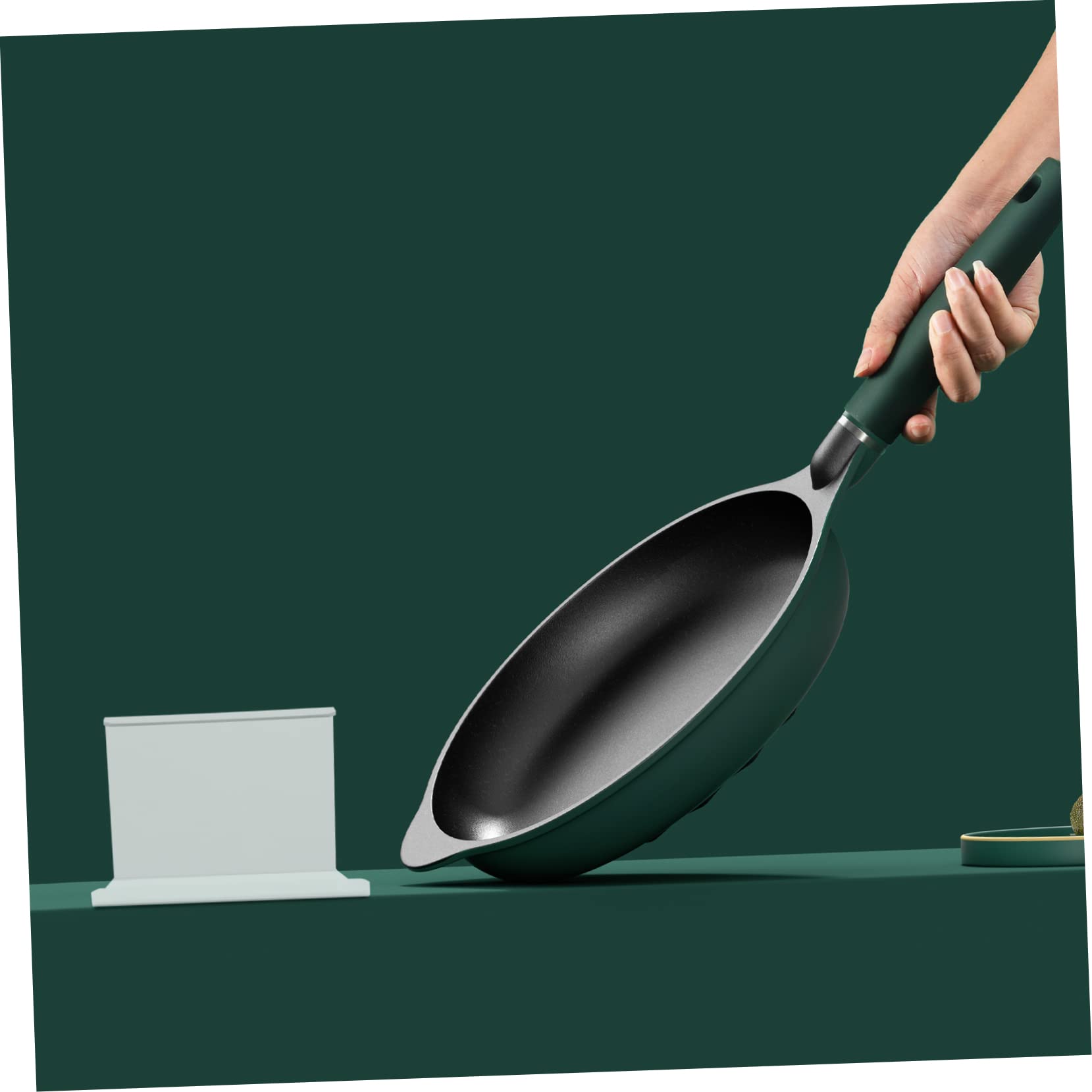 OUNONA 1Pc Acrylic Frying Pan Display Rack Simple Cooking Pot Holder for Induction Cookers Transparent Design for Marketing and Convenient Kitchen Organizer