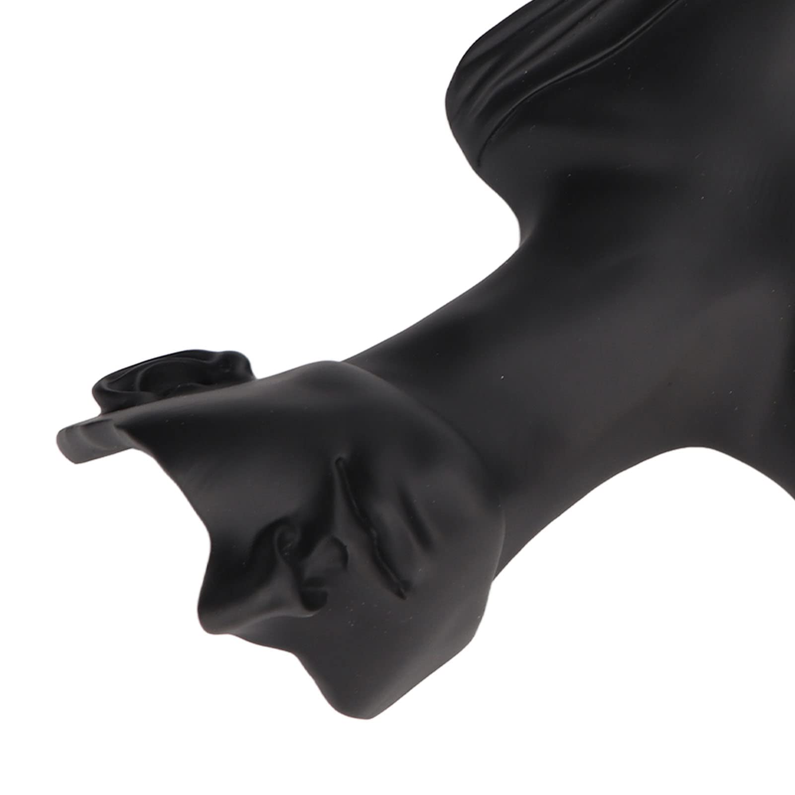 Porta manichino per orecchini in resina, espositore per gioielli, espositore per collane busto leggero ed elegante, ampio spazio, nero, robusto manichino in resina per orecchini