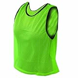 Amber Athletic Gear Pinnie Youth Scrimmage Mesh (Set of 12), Red, MB-Y