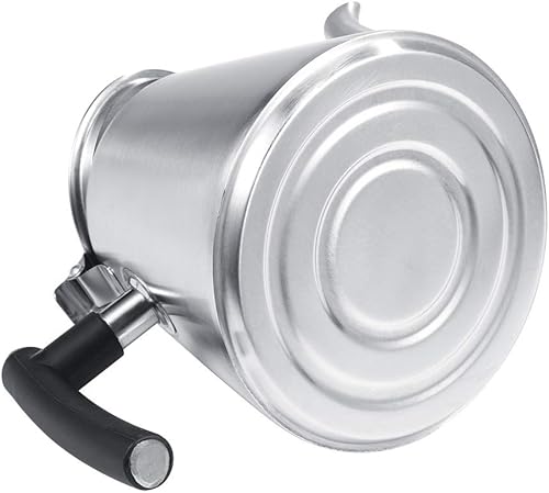 Miniatura 9 de Estufa de tetera de 1.2 litros, olla de té silbante de acero inoxidable, hervidor de agua caliente silbido, cafetera de cocina (mate)