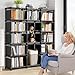 REIBII Book Shelf, 13 Cube Storage Organizer, DIY Tall Bookcase for Bedroom, Office, Living Room, 12
