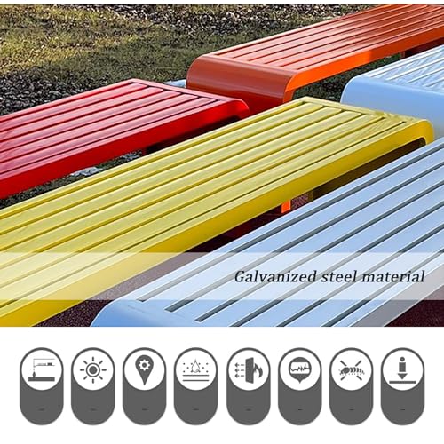 Banc de jardin compact 100cm en métal pour aménager les petits balcons