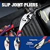 WORKPRO 8” Slip Joint Pliers Tool, Large Soft Grip,Rust Prevention Finish, 3-Zone Serrated Jaw Forged from High Carbon Steel for Maximum Grip #5