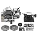 SHZOND Dividing Head Set 3 Jaw Lathe Chuck Dividing Head 5 Inch with Tailstock Dividing Plates for Milling Machine (5 inch dividing head)