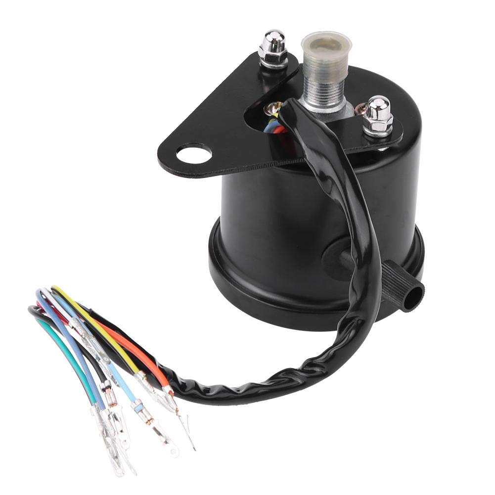 Fydun Tachimetro Moto Universale 60mm Tachimetri Motociclo Speedometer Gauge con Indicatore