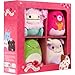 Squishmallows Original Valentine’s Day 4-Pack – Official Jazwares Plush Box Set (Little)