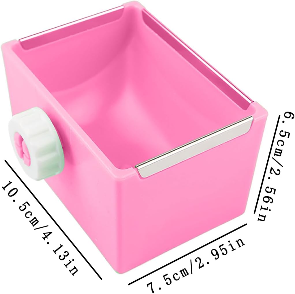 Hamster Food Bowl - Small Pet Meal Dispenser, Pet Food Water Bowl for Feeding, Hamster Cage Feeder Base, Solid Ceramic Frame with High-Gloss Base, Small Animal Support Hub for Feeding Watering Eating