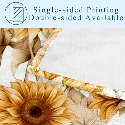 Couverture chaude de tournesol aquarelle pour instaurer un cocon de douceur
