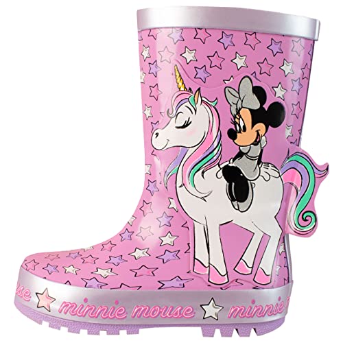 Bottes en caoutchouc Disney rose 28 anti-glissade pour l'école - 2