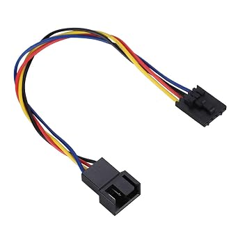 Wendry 5Pin to 4Pin Adapter Cable, 5Pcs 4Pin Extension Cable Interface Connector Converter Dedicated, Fan Adapter Cable for Dedicated Fans