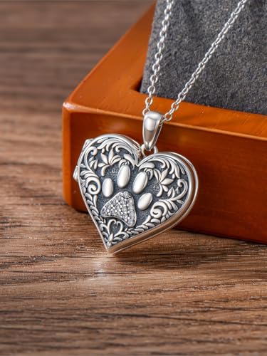 Dorunmo Personalized Sunflower Heart Locket Necklace That Holds 2 Picture 925 Sterling Silver Custom Lockets Necklaces Sunflower Jewelry Gifts for Mom Sisters2