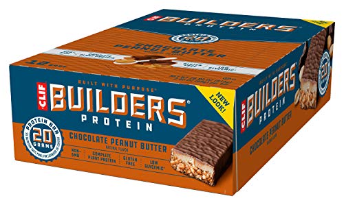 CLIF Bar, Builders Protein Bar, barrette al cioccolato e burro di arachidi, 12 x 68 g