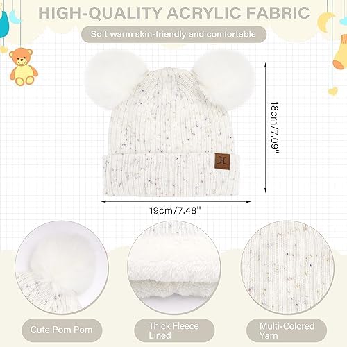 Toddler Kids Winter Hats Gloves Scarfs Beanie Mittens Neck Warmer for 0 6 12 Months 1 2 3 4-8 Year Old Baby Girls Boys Gifts 2 512LEmP6RCL. AC