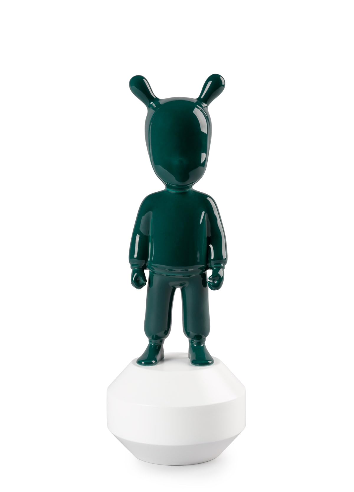 Figurine en porcelaine The Dark Green Guest-Little LLADRÓ statuette déco verte