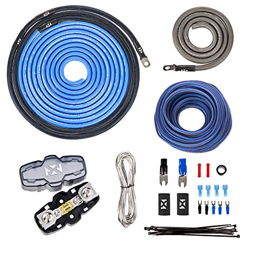 NVX XAPK4 True Spec 4 Gauge 100% Copper Single Amp Wiring Kit with Speaker Cable, Mini-ANL Fuse Holder. RCA Cables Not Included NVX XAPK4 True Spec 4 Gauge 100% Copper Single Amp Wiring Kit with Speaker Cable, Mini-ANL Fuse Holder. RCA Cables Not Included