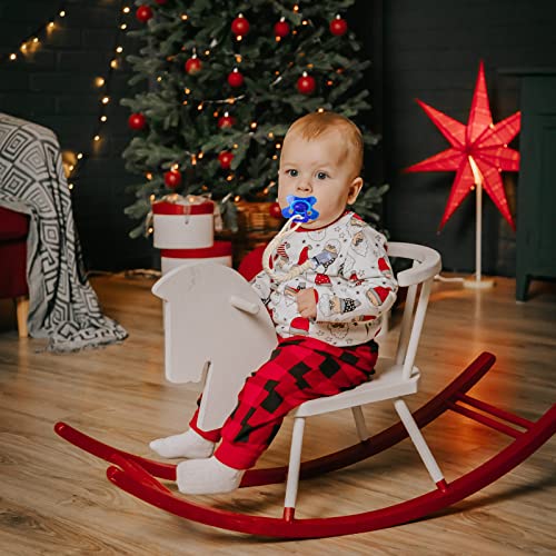 Duludulu Pacifier Clips For Boys & Baby Girl, Braided Pacifier Clip Leash Smoother Pacifier Holder Fits All Pacifiers Unisex Binky Clips Baby Gift 5 Pack #TOP5