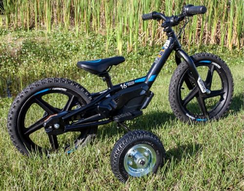 Image of Hardline Products USA Wheels for Tots Training Wheels for Stacyc, KTM, Husqvarna, GAS GAS, and Harley-Davidson 12e /16e balance Electric Bikes - NOT compatible with 16e Elite model.