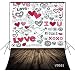 LB 5x7ft Valentine's Day Vinyl Photography Backdrop Customized Symbol of Love Photo Background Studio Props VD561