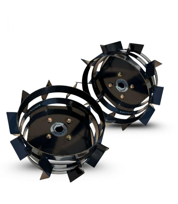 Paire de roues métalliques 4.00-8 axe 23 mm pour motoculteur toute marque – DAEWOO DAACC-116-23