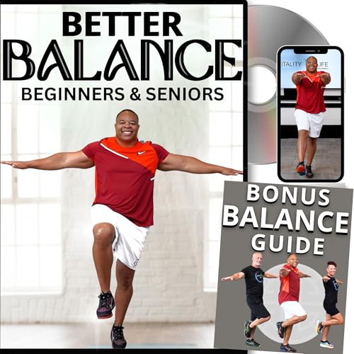 Balance Exercises for Seniors- 2 1/2 Hours Balance Training + Guide. Improve Stability - Gain Confidence - Reduce Falls. Exercise for seniors