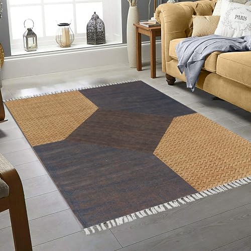 Tapis de couloir Kilim en coton lavable de 6,8 x 30,5 cm pour escalier - 3