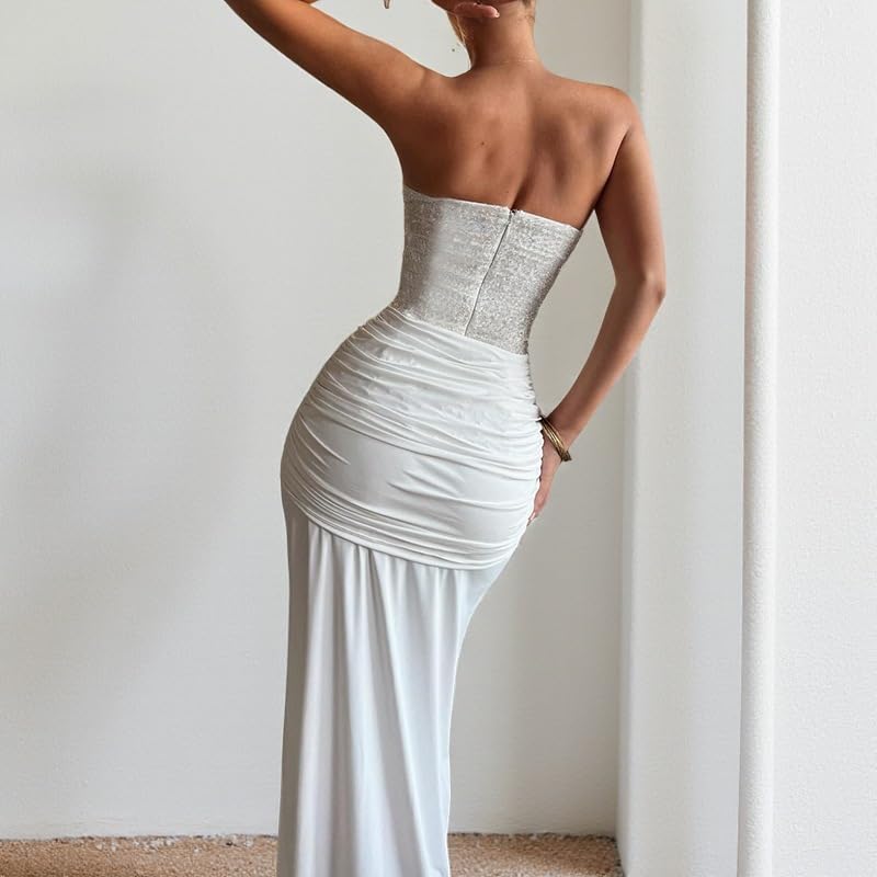 Robe de soirée fluide légère robe longue été cocktail chic bal