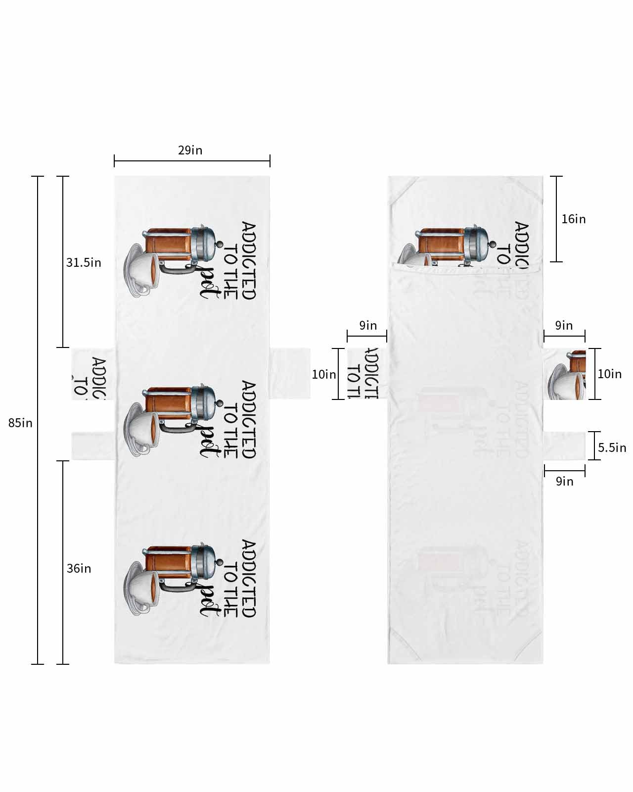 Coffee Beach Lounge Chair Towel Cover, Soft Chaise Lounge Towel with Side Pockets Patio Pool Chairs Cover for Beach/Pool Sunbathing 29x85 Brown Coffee Farmhouse