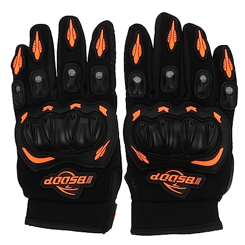 ELAYARD 1 Par Guantes de Montar Guantes de Nieve Hombres apretones Cepillo de Cadena de Motorcycle Gloves Guantes de Ciclismo Guantes de Bicicleta de polivinilo Orange