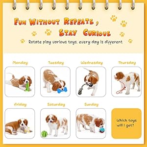 KIPRITII Dog Chew Toys for Puppy - 20 Pack Puppies Teething Chew Toys for Boredom, Pet Dog Toothbrush Chew Toys with Rope Toys, Treat Balls and Dog Squeaky Toy for Puppy and Small Dogs - immagine 5