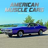 2020 Wall Calendar - American Muscle Cars Calendar, 12 x 12 Inch Monthly View, 16-Month, Automobile Theme, Includes 180 Reminder Stickers